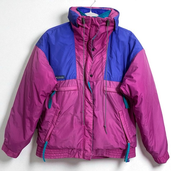 ジャケット・アウター Columbia Ombre Check puffer jacket y2k Columbia Ombre Check puffer jacket y2k Columbia Y2K Vintage